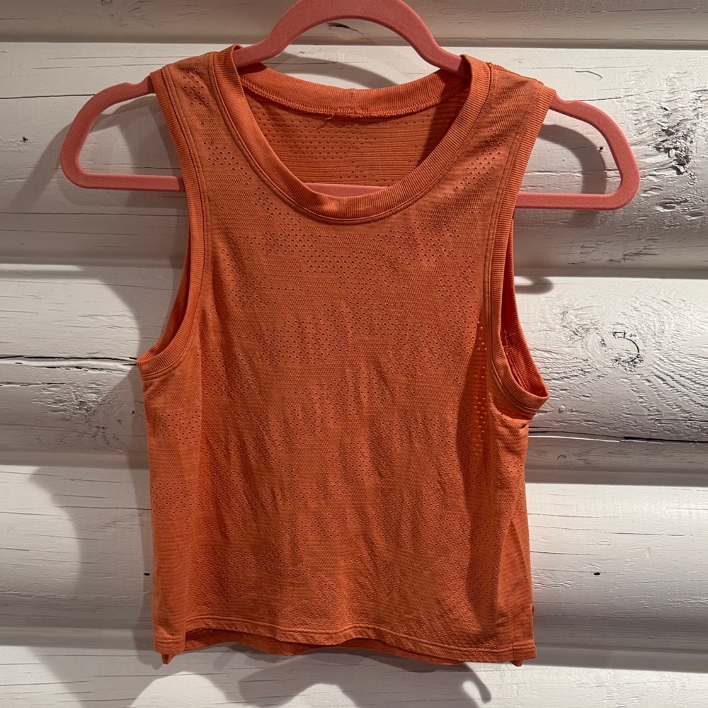 lululemon athletica Bright Orange Muscle Tee